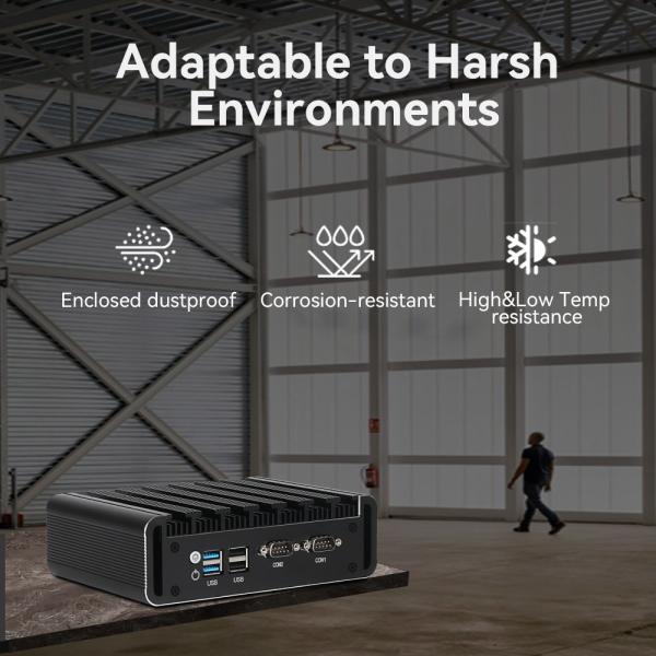 Intel N100 Industrial Mini PC Dual LAN Dual COM DDR4 16G RAM For Industrial