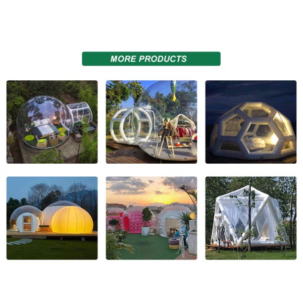 Roof Top Inflatable Tent with Skylight Four-Season Double Layer Camping Shelter PVC Material Custom Logo Custom Size