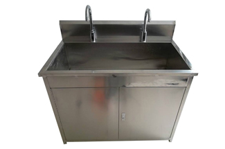 Датчик 2 станций выстукивает медицинскую нержавеющую сталь раковины мытья руки для больницы