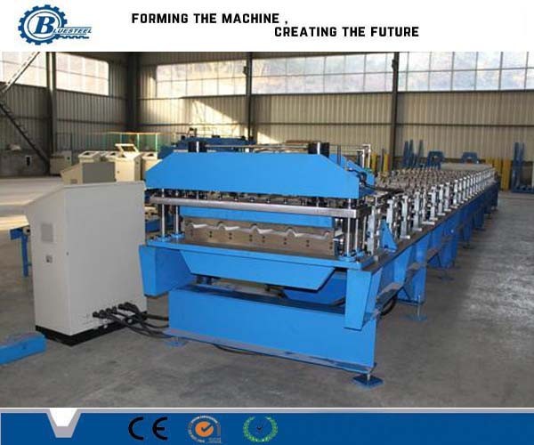 Corrugared / IBR Metal Roofing Roll Forming Machine , Roof Sheet Making Machine