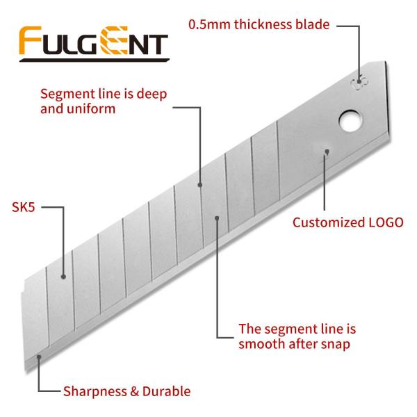 SK5 Utility Knife Breakaway Blade 18mm Deep Segment Line Customize
