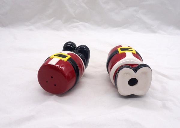 Dolomite Santa Salt And Pepper Shakers / Christmas Salt And Pepper Shakers Set For Kitchen