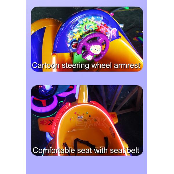 Cartoon Mini Track Train Set Small Electric Children Rides On Train Park Games