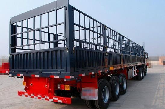 Lightweight Column Semi Trailer Trucks Deadweight 6 Tons 3 Axle 13 Meters