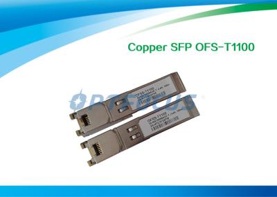 Transceptor ótico de cobre do RJ45 SFP, transceptor de fibra ótica Gigabit Ethernet 10/100/1000M