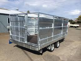 Utility 8x5 Tandem Trailer With Cage , Cattle Stock Trailers Heavy Duty
