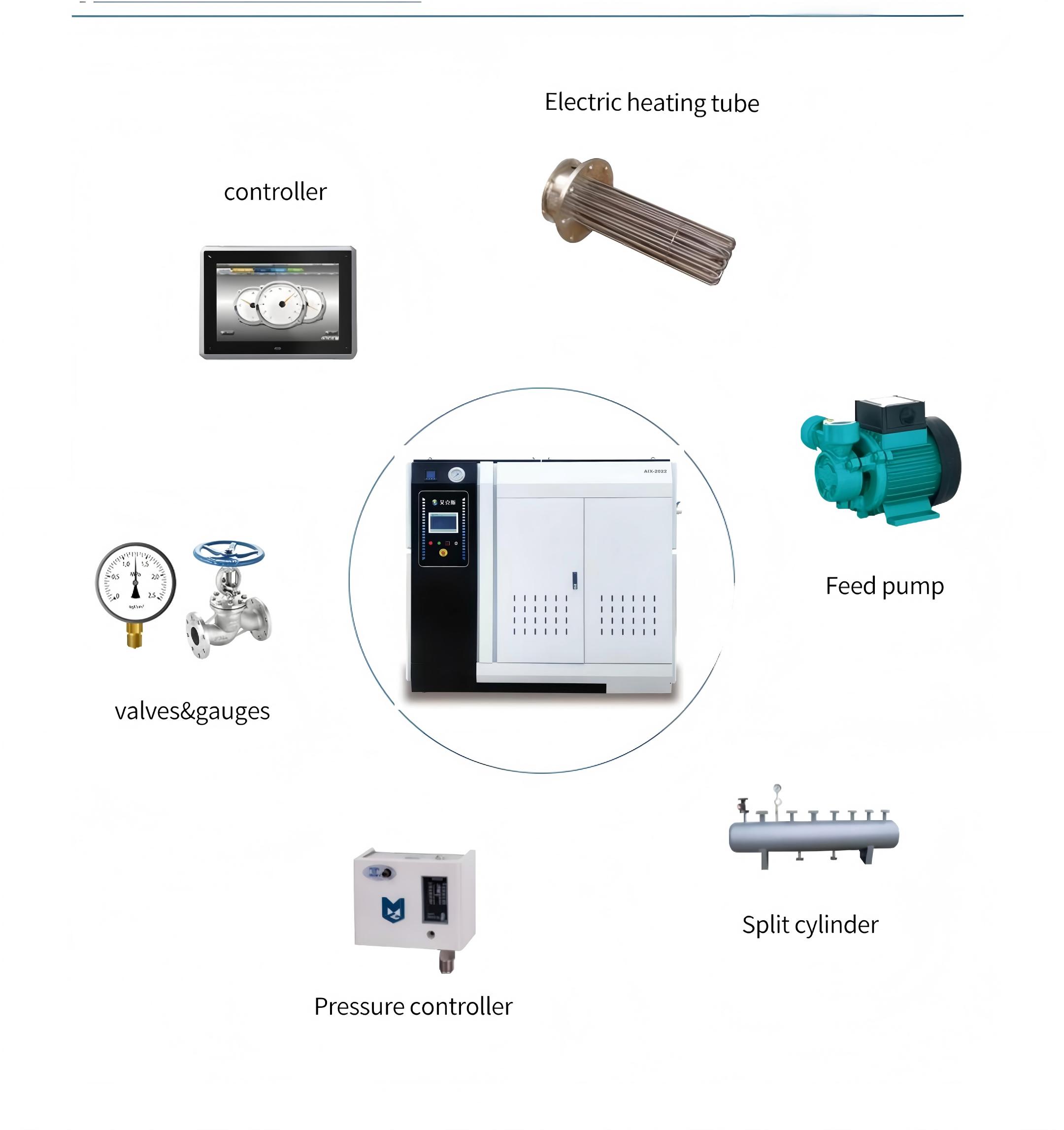 Industrial Steam Boiler 1ton 2ton 3ton 5ton Fully Automatic Electric Heating Boiler