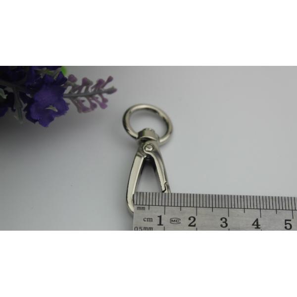 Bag accessories promotional item stock hanging gunmetal color 13 mm snap hook clip swivel with polishing