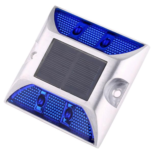 Aluminum 1.2V 600MAH Solar Road Studs Blue Reflective Road Studs