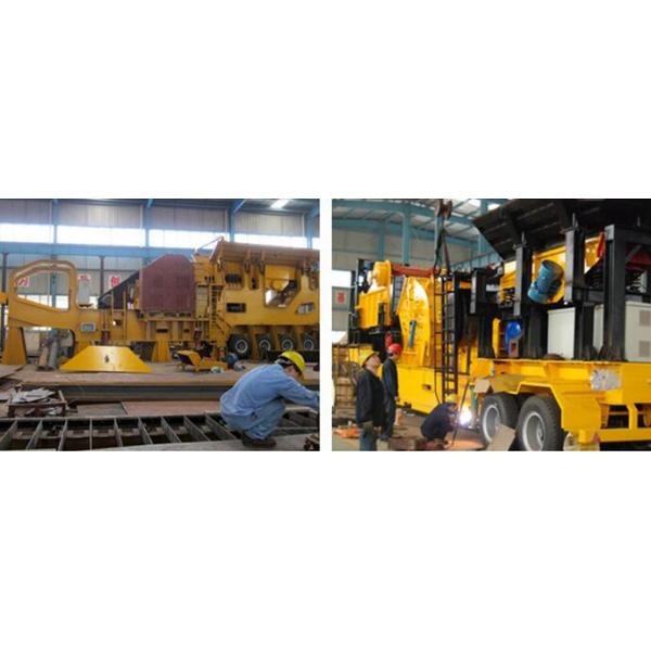 LIPU Portable Mobile Crushing Plant , Primary Stone Gravel Rock Concrete Jaw Crusher