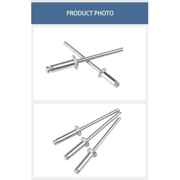 Sliver Car Maintenance Accessories Self Plugging Open End waterproof rivets aluminum