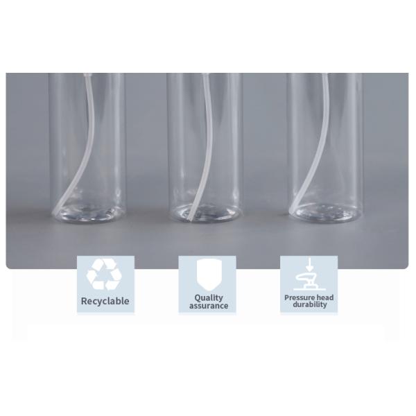 Transparent 18mm 100ML PET Spray Bottle With Nozzle 13g