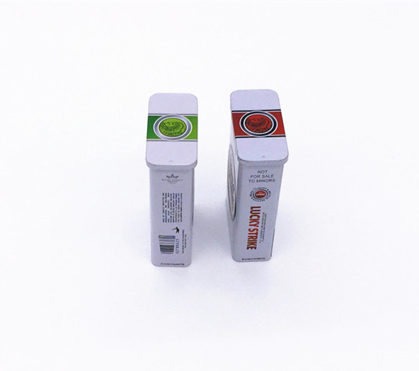 Small Rectangle Chrsitmas Mailing Gift Tin Box With Customized Logo Print