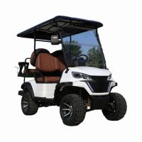 Véhicule utilitaire à batterie au lithium Chariot de golf 4 places Luxe moteur électrique Chasse à la voiture de golf