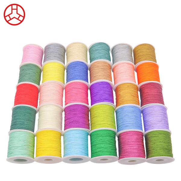 50 г шелковой нитки для ювелирных изделий 1 мм нейлоновый материал плетеный браслет аксессуары