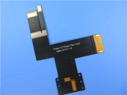 4 Layer Flexible PCBs Built On Polyimide With FR4 as Stiffener