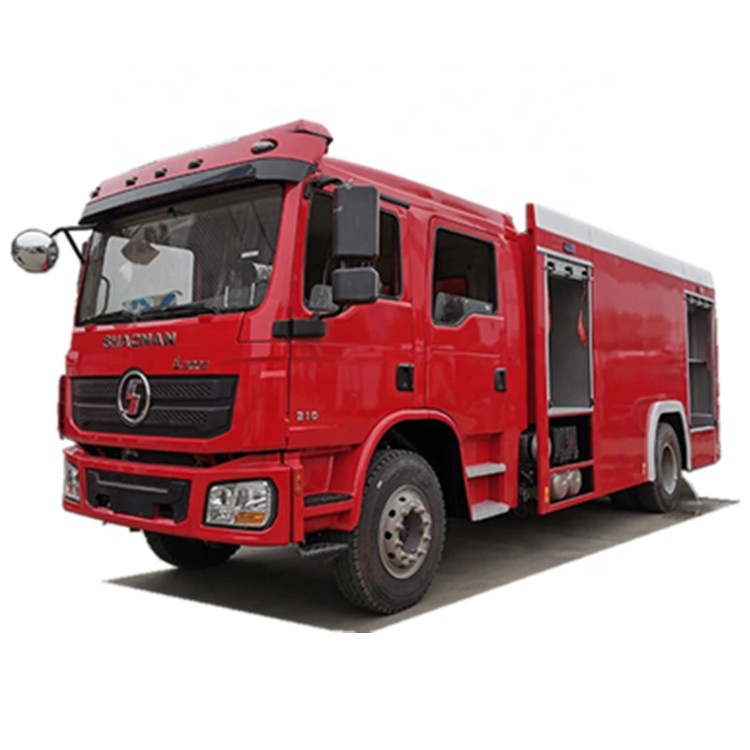 4x2 Shacman F3000 Fire Truck Stainless Steel 6 Ton Water Tank 340HP Fire Fighting Vehicle