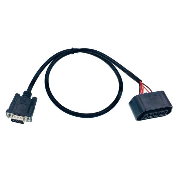 Custom Pinout Assignment DB9 to OBD2 OBDII Female Test Cable for Compact and High Temperature -20- 80°C Diagnosis