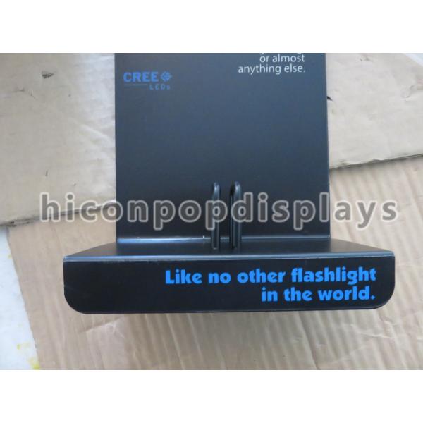 Lamp Bulbs Counter Display Stands , Steel Countertop Display Signage