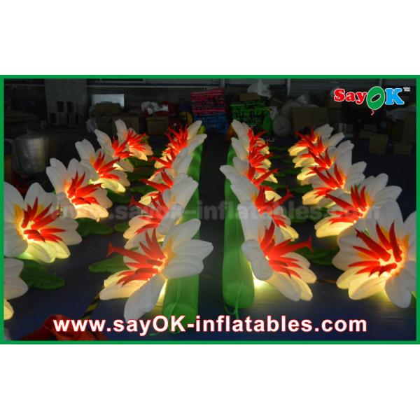 Customized Nylon Cloth Inflatable Lighting Decoration Wedding Flower Chain