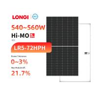 Painel Solar Longi Mono Meia Célula 540w 550w 555w 560w Painéis Solares Conjunto Para Casas