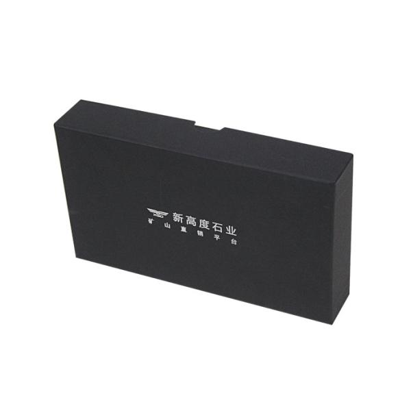OEM Cardboard Packaging Box , Rigid Set Up Gift Boxes UV Coating Black