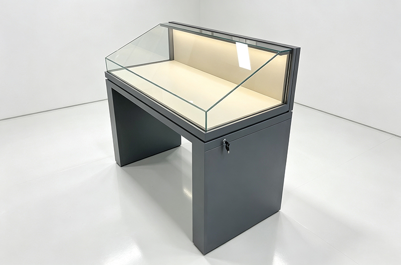 Painting Relic Display Case Lockable Tempered Glass Acrylic Museum Display Cases
