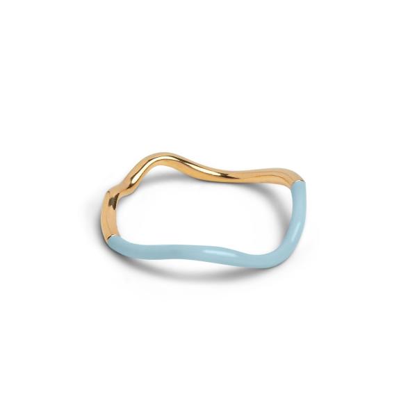 925 Sterling Silver 18k Gold Pink Enamel Band Rings Para Mulheres Meninas