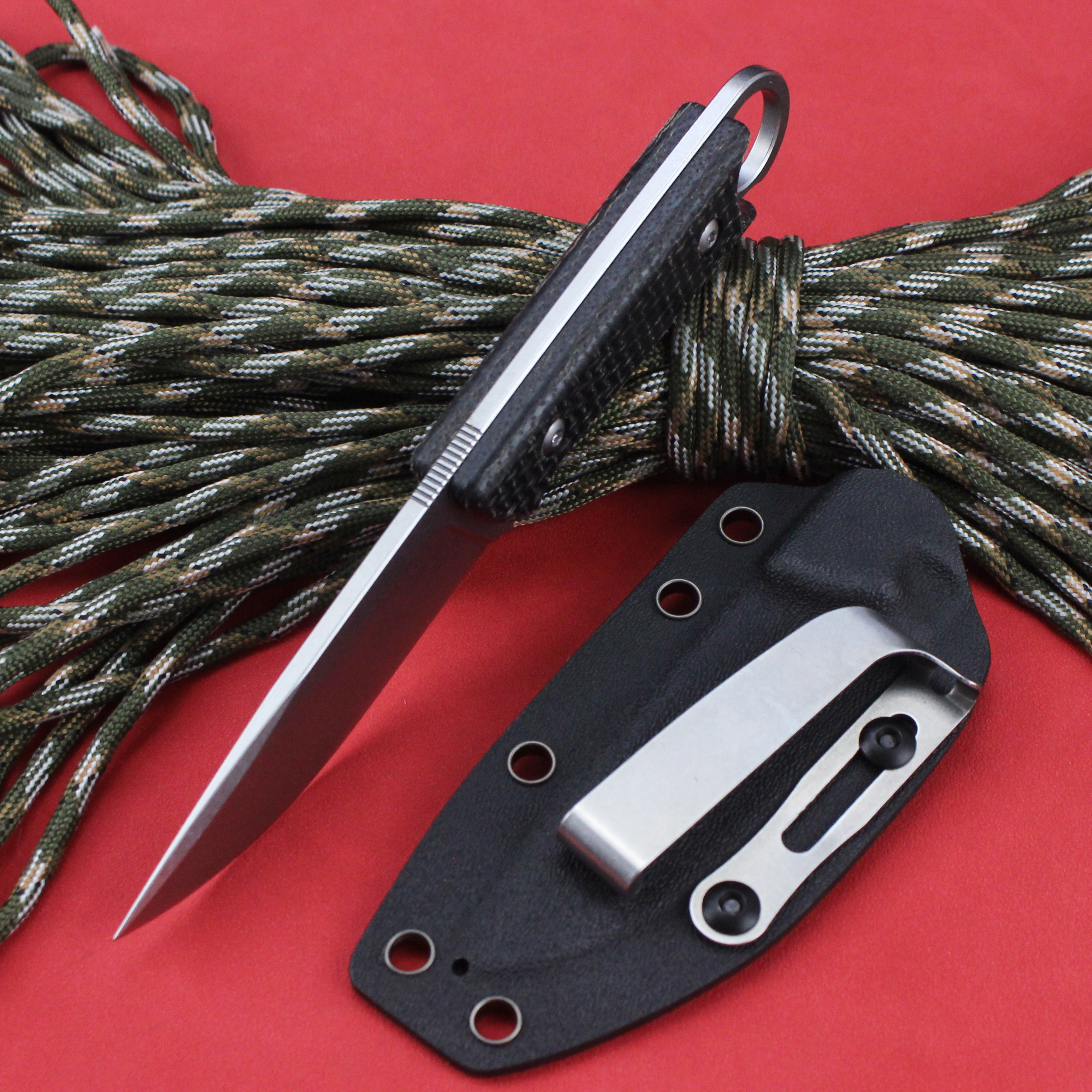 GT0178 D2 Blade High Quality Linen Handle  EDC Pocket Knives