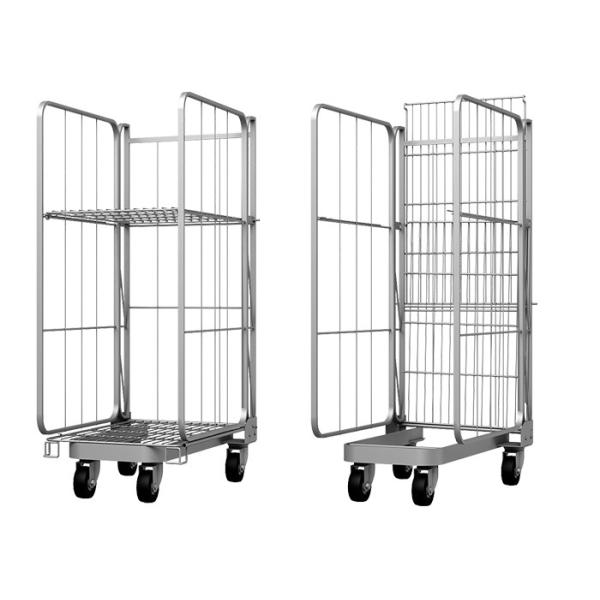 Покрытие порошка вагонетки 500kg паллетов клетки крена для супермаркета