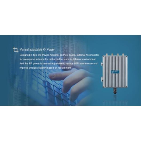 Metal Case 802.11 AC Access Point Bridge 1200Mbps 48V Active PoE Support