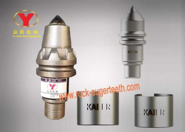 Foundation Drilling Carbide Auger Teeth / Bullet Teeth For Rock Drilling