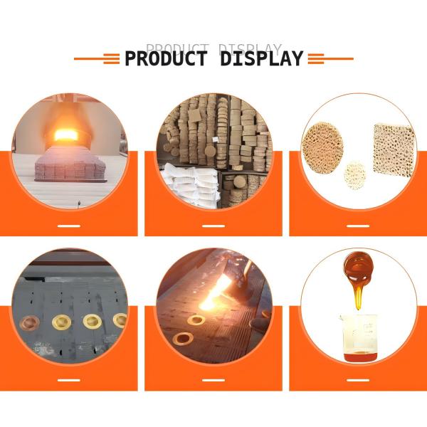 PLP Кремниевый/Циркониевый/Алюминиевый керамический промышленный керамический огнеупорный фильтр