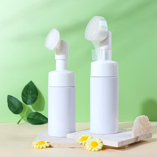 White Plastic Foam Pump Bottle 100ml with Custom Logo