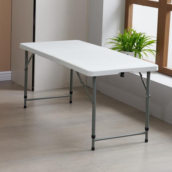 Contemporary Design 2023 Outdoor Portable Folding Plastic Camping Table with Stripes