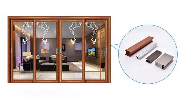 High Quality Wood Color Window Aluminium Profile 10 Year Warranty