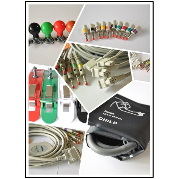 Non Detachable eCG patient cable For Mindray R12 Electrocardiograph