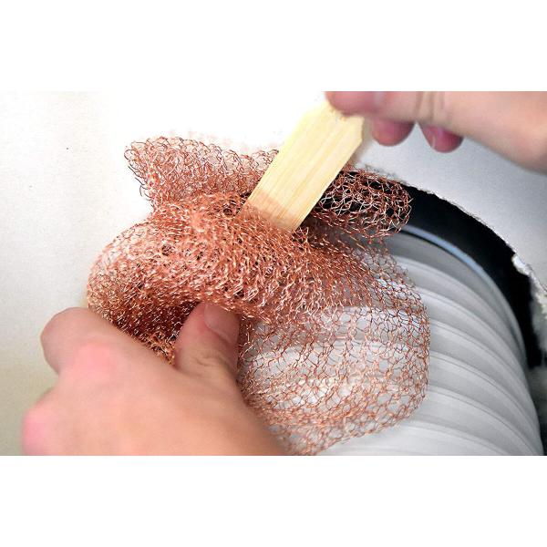 Effective Copper Mesh Rat Control Kit 98% Porosity Copper Rodent Barrier For Openings