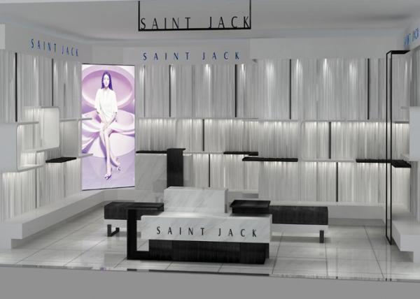 High End Bag / Shoe Shop Display Stands Modern Retail Fixtures For Interior Decoration