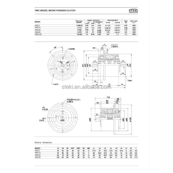 STEKI 2019 DC 24V Direct Supply Micro Magnetic Powder Clutch for Industrial Machinery