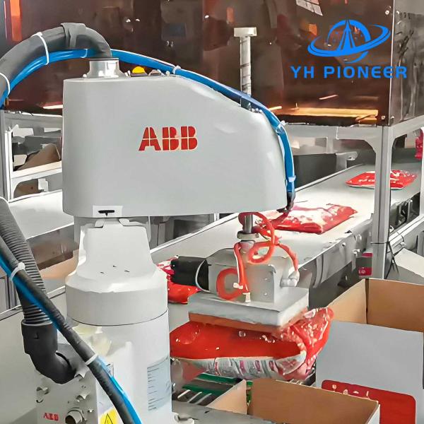Компактный шкатулка Scara Robot Case Packer сенсорный экран 6 кг нагрузки для точной установки коробки