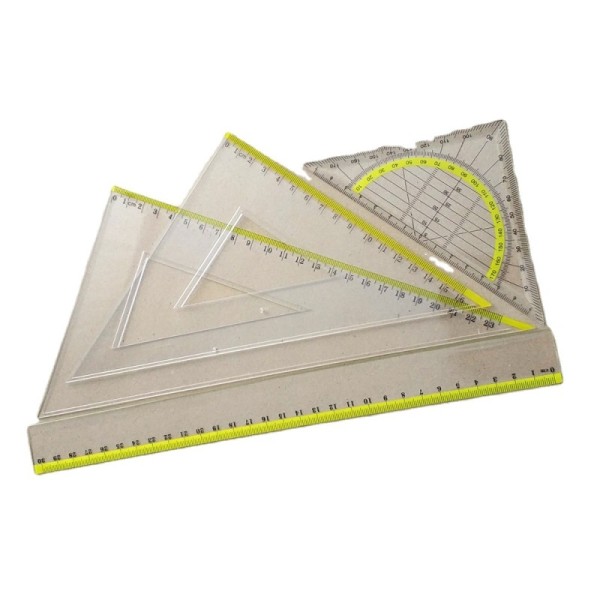 hot selling two color print wholesale 30cm jumbo ruler set