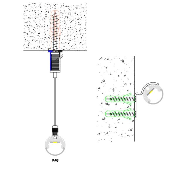 Поднимать СИД круга H19.8mm освещая алюминиевый PCB 12mm K48 профиля