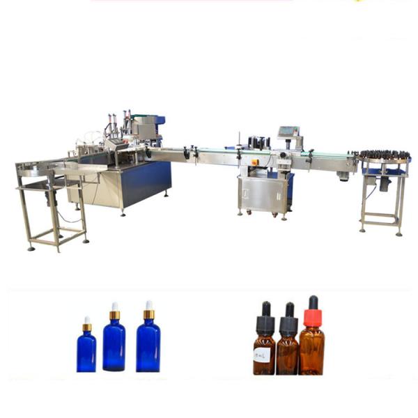 PLC Control Essential Oil Bottle Filling Machine For Plastic Or Glass Bottle