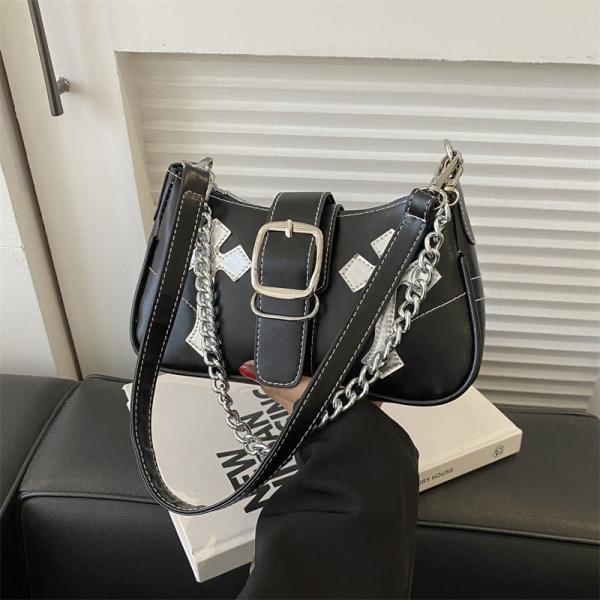 HIGH-GRADE UNDERARM BAG WOMEN'S NEW AUTUMN AND WINTER FASHION NICHE FASHION EVERYTHING RETRO CHAIN COMMUTER SHOULDER UND