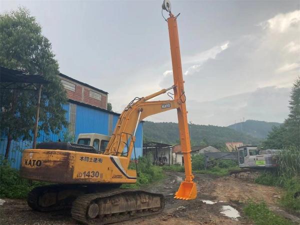 CE Approved 12 14 16 Meters Excavator Telescopic Boom With Standard Bucket
