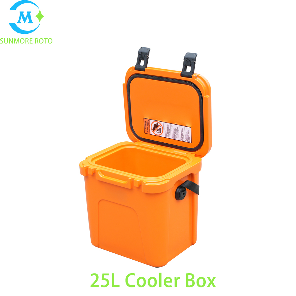 SUNMORE ROTO Custom 25L Rotomolded Thermal Cooler Container, Sealed Portable Insulated Storage Box For Outdoor Activities, Fresh Product Transport
