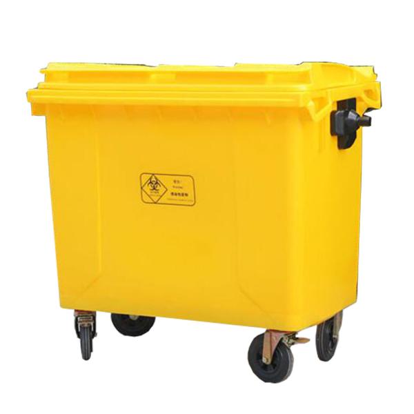 1100L  wheelie mobile plastic garbage bin for residential industrial medical use