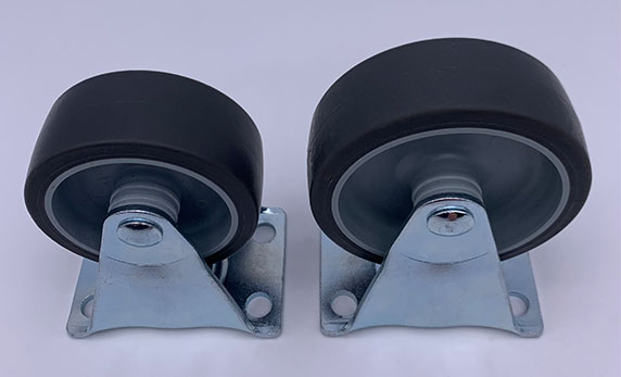 Светлая обязанность колеса рицинуса 2 дюймов мягкие резиновые покрывает твердую