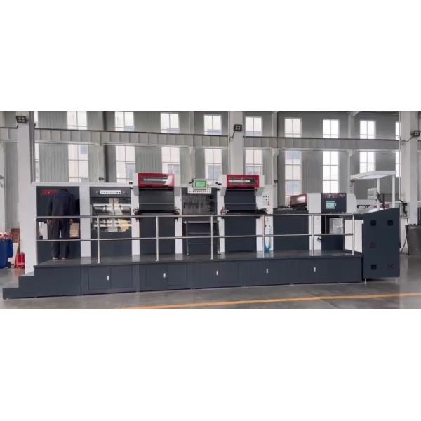 Heavy Pressure Automatic Hot Foil Stamping Machine With Max Delivery Pile Height 1400mm 38KW Total Power